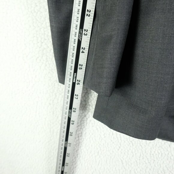Samuelsohn Blazer Mens 42S Gray Two Button Double Vent Harry Rosen Super 100S - Picture 10 of 15